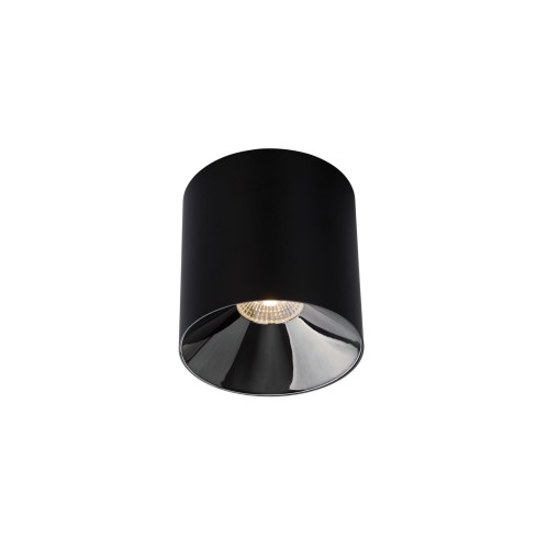 LAMPAMI - tuby sufitowe, tuba sufitowa czarna, czarna lampa ledowa, lampa korytarz