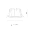 LAMPAMI - oprawa stropowa szkic