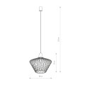 LAMPAMI - czarna lampa wisząca nowoczesna szkic
