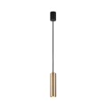 LAMPAMI - złota tuba wisząca, lampa wisząca tuba złota, złota lampa wisząca, lampa nad stół