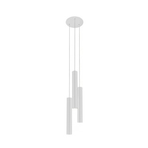 Lampa wisząca biała tuby sufitowe 130 cm 3xG9 EYE 