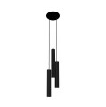 LAMPAMI - tuby sufitowe czarne, lampa sufitowa, lampa nad stół, czarna lampa tuby wiszące