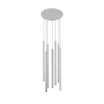 Lampa wisząca tuby białe LASER 490