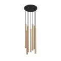 LAMPAMI - nowoczesna lampa wisząca, tuby wiszące złote, złota lampa wisząca