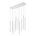 Lampa wisząca tuby sufitowe białe 130 cm 10xG9 LASER 490