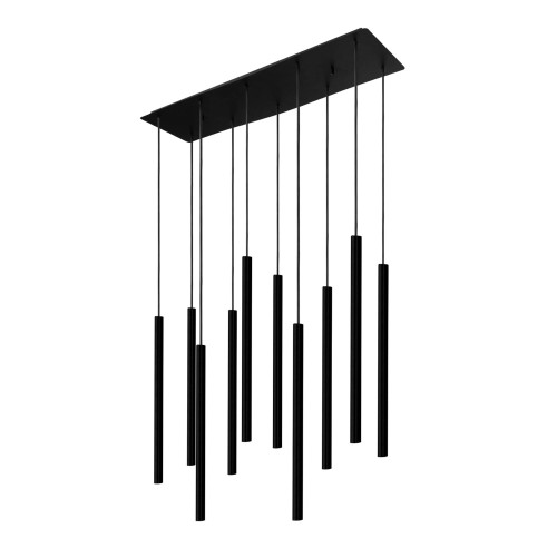 LAMPAMI - tuby sufitowe czarne, lampa sufitowa, lampa nad stół, czarna lampa tuby wiszące