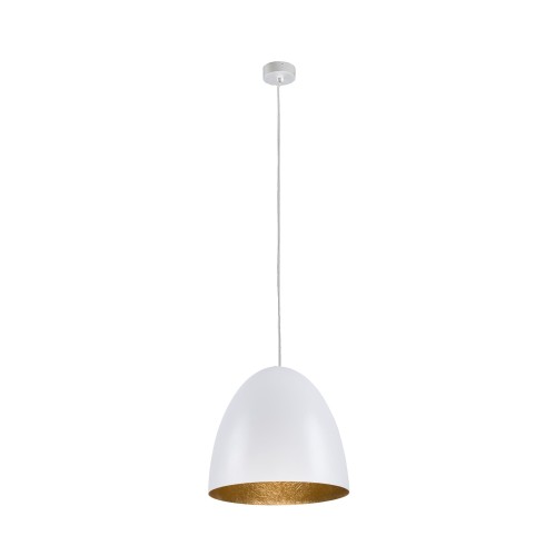 LAMPAMI - lampa do salonu, duża lampa wisząca biała, lampa do sypialni, lampa wisząca nowoczesna