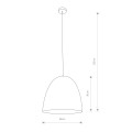 LAMPAMI - lampa do salonu szkic
