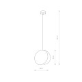 LAMPAMI - lampa do sypialni szkic
