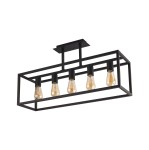 Lampa industrialna sufitowa 5xE27 CRATE 
