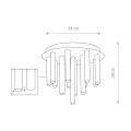LAMPAMI - lampa do salonu szkic