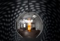 LAMPAMI - lampa do salonu, lampa wisząca kula, żyrandol nowoczesny, srebrna lampa