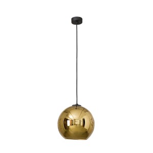 Lampa wisząca szklana kula złota metalizowana 150 cm 1xE27 POLARIS 