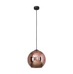 Lampa wisząca szklana kula miedziana metalizowana 150 cm 1xE27 POLARIS