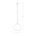 LAMPAMI - lampa do salonu, lampa wisząca kula, żyrandol nowoczesny, miedziana lampa