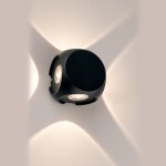  Lampa na elewację, lampa zewnętrzna czarna IP54 3000K PATRAS LED