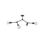 Czarna lampa loftowa 4xE27 TWIG