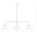 LAMPAMI - żyrandol loftowy szkic