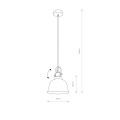 LAMPAMI- lampa złota sufitowa szkic