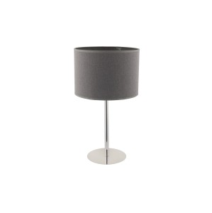Szara lampa stojąca, lampa do sypialni 1xE27 HOTEL
