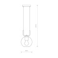 LAMPAMI - lampa sufitowa wisząca szkic