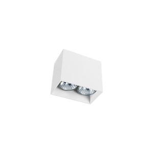 Lampa sufitowa do biura biała 2xGU10 GAP