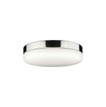 Plafon nowoczesny biały chrom 32 cm KASAI
