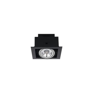 Oprawa sufitowa czarna pojedyncza kwadratowa DOWNLIGHT ES111 