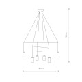 LAMPAMI - nowoczesna lampa do salonu szkic