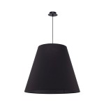 Duża lampa wisząca czarna 150 cm do salonu 3xE27 MOSS