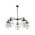 LAMPAMI - lampa industrialna sufitowa, czarna lampa sufitowa, nowoczesna lampa metalowa