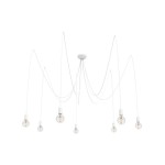 Nowoczesna lampa wisząca biała typu pająk 7xE27 SPIDER 