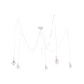 LAMPAMI - lampa biała wisząca długa w stylu pająk