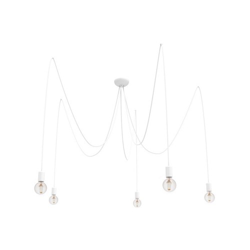 LAMPAMI - lampa biała wisząca długa w stylu pająk