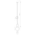 LAMPAMI - lampa wisząca długa szkic