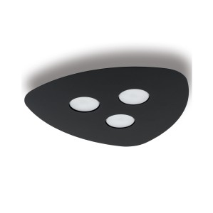 Czarna lampa sufitowa nowoczesna 3xGX53 ORGANIC