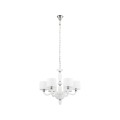LAMPAMI - lampa sufitowa srebrna, lampa wisząca srebrna, srebrna lampa wisząca, żyrandol do salonu