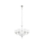 Biały żyrandol nowoczesny 158 cm w nowojorskim stylu 6xE14 NEWPORT