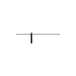 Minimalistyczny kinkiet ledowy czarny 92 cm z włącznikiem 3000K IMPULSE LED M