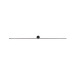 Kinkiet łazienkowy czarny obrazowy IP44 121 cm 4000K PIN LED L