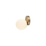 Złoty kinkiet łazienkowy pojedynczy IP44 1xG9 ICE BALL