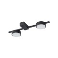 LAMPAMI - lampa sufitowa czarna, plafon sufitowy, lampa do salonu, nowoczesna lampa sufitowa listwa czarna
