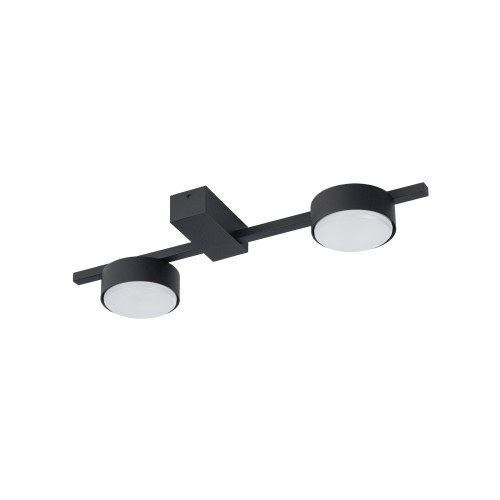 LAMPAMI - lampa sufitowa czarna, plafon sufitowy, lampa do salonu, nowoczesna lampa sufitowa listwa czarna