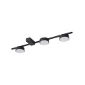 LAMPAMI - lampa sufitowa czarna, plafon sufitowy, lampa do salonu, nowoczesna lampa sufitowa listwa czarna