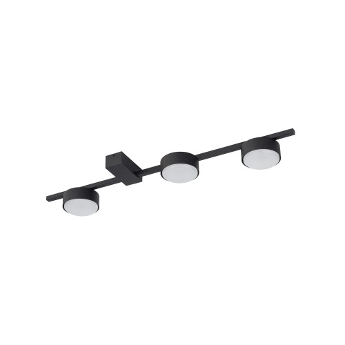 LAMPAMI - lampa sufitowa czarna, plafon sufitowy, lampa do salonu, nowoczesna lampa sufitowa listwa czarna