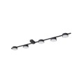 LAMPAMI - lampa sufitowa czarna, plafon sufitowy, lampa do salonu, nowoczesna lampa sufitowa listwa czarna