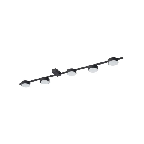 LAMPAMI - lampa sufitowa czarna, plafon sufitowy, lampa do salonu, nowoczesna lampa sufitowa listwa czarna