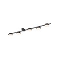 LAMPAMI - lampa sufitowa czarna, plafon sufitowy, lampa do salonu, nowoczesna lampa sufitowa listwa czarna