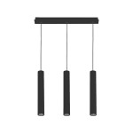 Lampa wisząca tuby sufitowe czarne 130 cm 3xG9 EYE