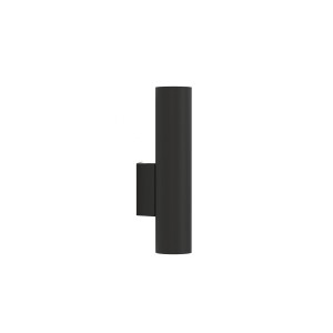 Kinkiet czarny nowoczesny metalowy 2xGU10 EYE WALL